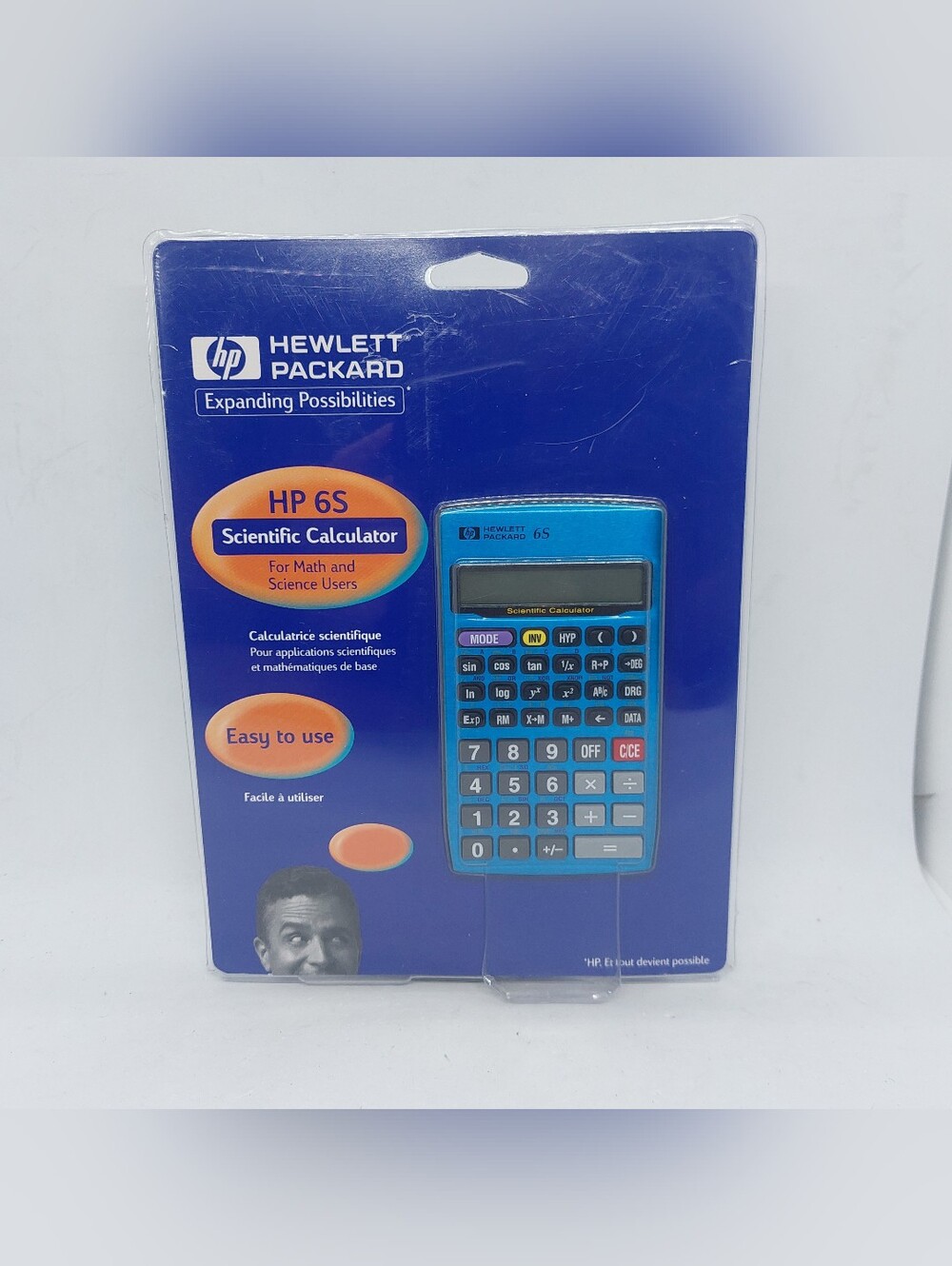 Hewlett Packard HP 6S Scientific Calculator New Sealed Metallic Blue 1999 Vtg